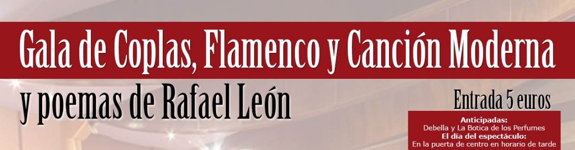 La Cofradía Infantil organiza una Gala de Flamenco, copla y poemas de Rafael de León el 29 de octubre